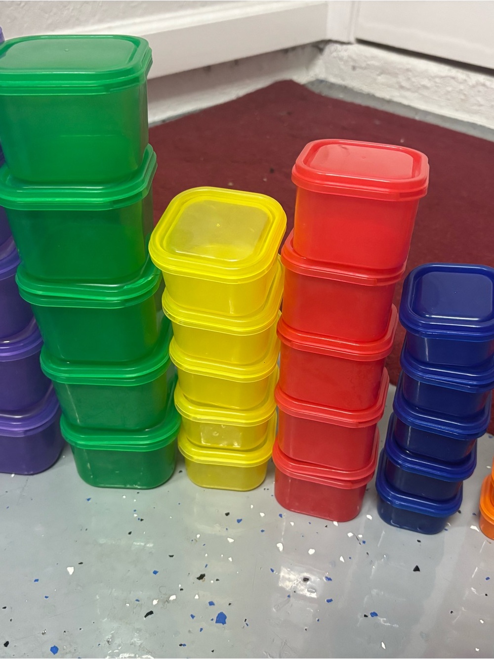 21 day fix Colorful Stackable Plastic Storage Containers - Assorted Colors